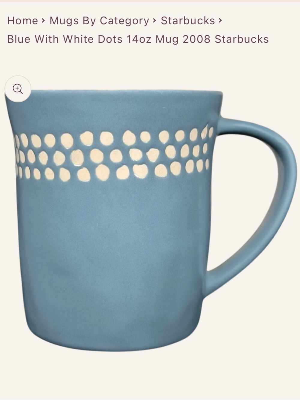 Starbucks blue mug